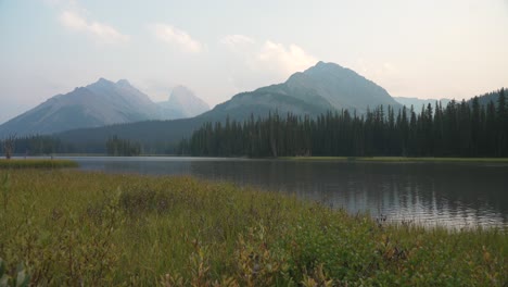 Wildnis-Sumpfiger-See-In-Den-Kanadischen-Rocky-Mountains