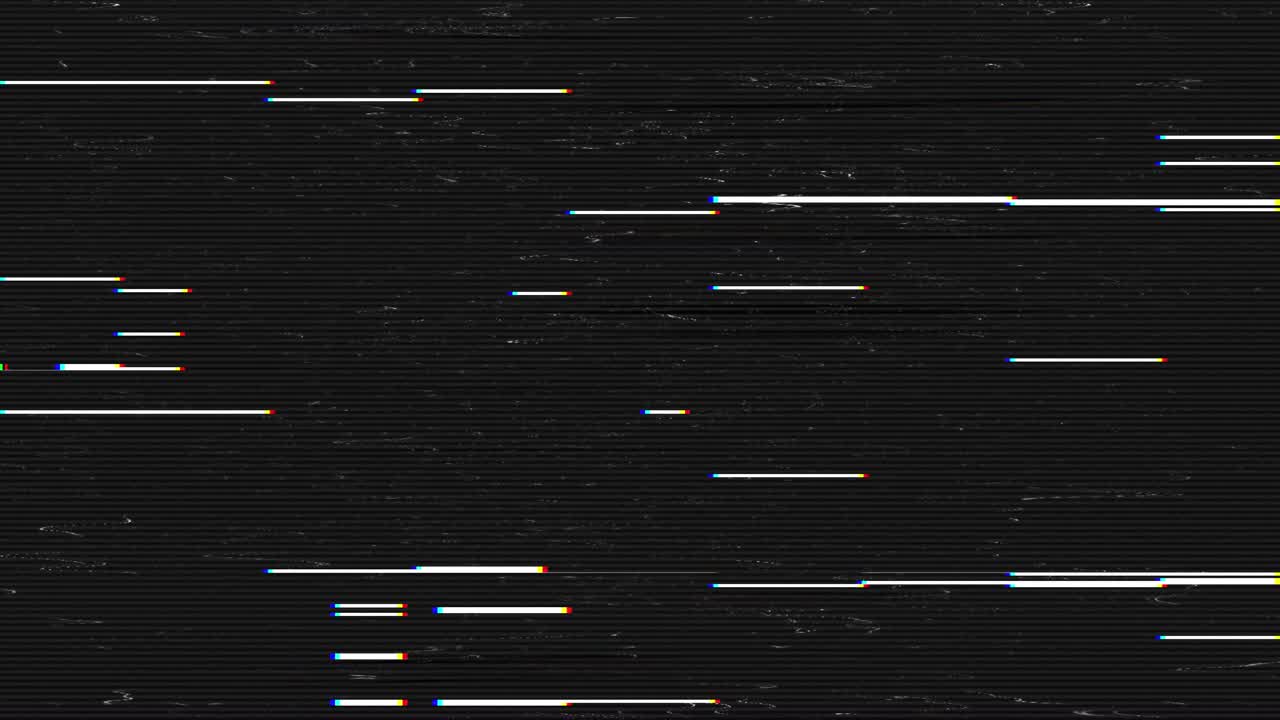 4k loop vhs screen digital glitch black white static noise motion ...