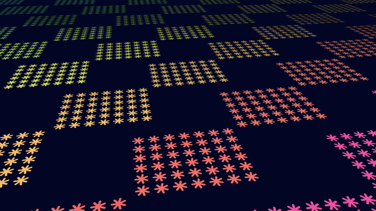 patrón de puntos de colores en filas