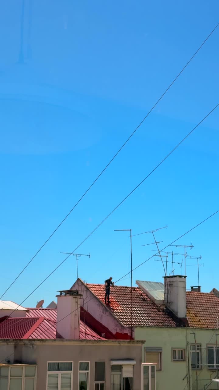 Rooftop Maintenance in a European City