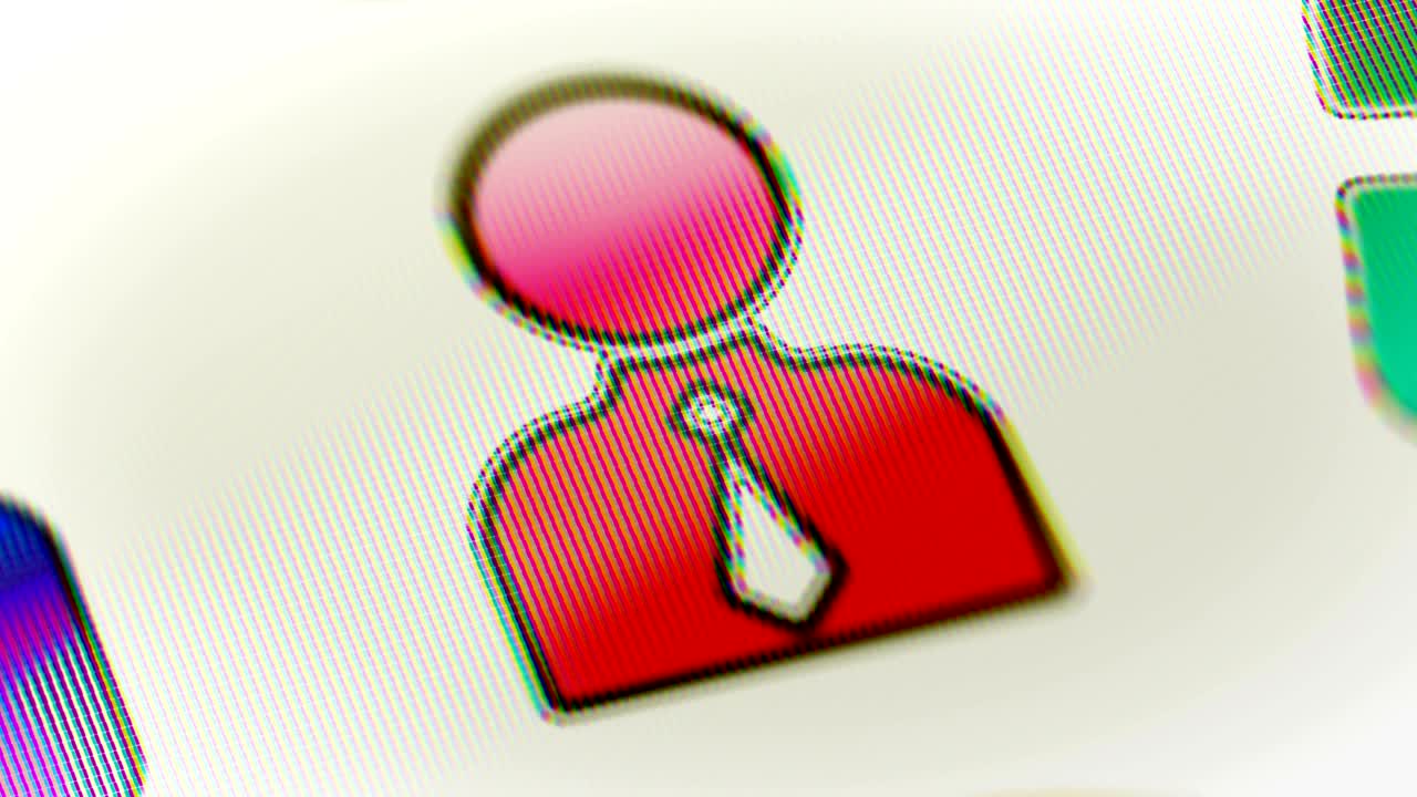 икона человека на экране.