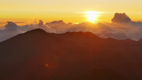 sunrise over mountains