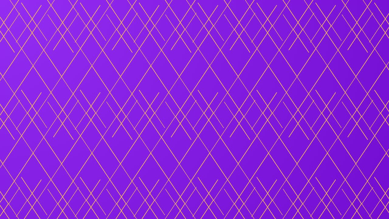 patrón geométrico animación de movimiento 4k donde las líneas y formas se cruzan entre sí para formar nuevos patrones en púrpura con espacio de copia. uso de fondo para el logotipo. concepto de animación en movimiento simple
