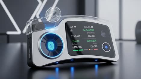 a sleek do-it-all cryptocurrency tracker: highlighting digital wallet performance and insights through a modern user interface and interactive features