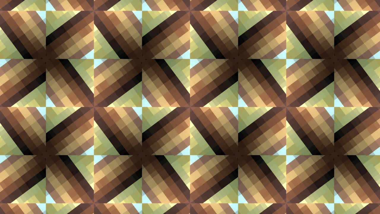 abstracto multicolor geométrico caleidoscopio hipnótico movimiento de fondo de la pared. bucle sin costuras 4k 3d renderización. abstracto mosaico patrón de fondo de pared animación. título de ciencia ficción futurista.