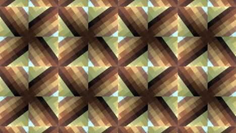 abstracto multicolor geométrico caleidoscopio hipnótico movimiento de fondo de la pared. bucle sin costuras 4k 3d renderización. abstracto mosaico patrón de fondo de pared animación. título de ciencia ficción futurista.