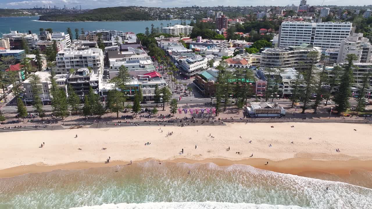 Aerial View of Manly Beach, Australia