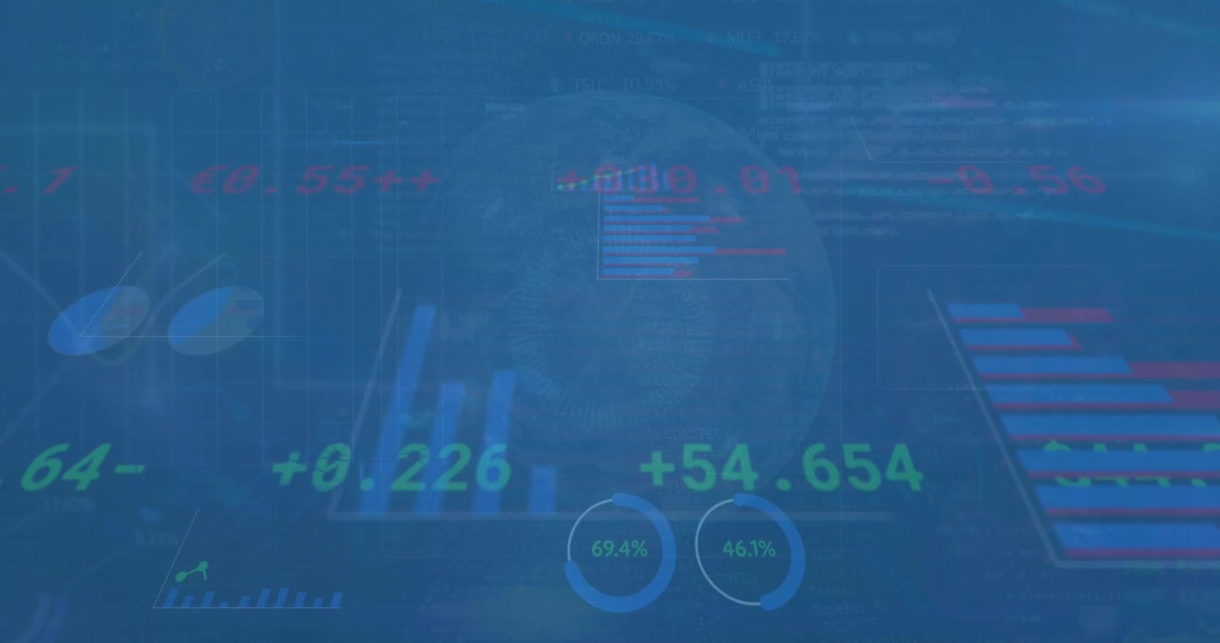 Animation of scope scanning over data processing