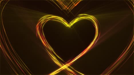 fondo de la línea del corazón 4k