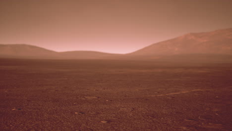 Deserted-terrestial-planet-in-orange-colors