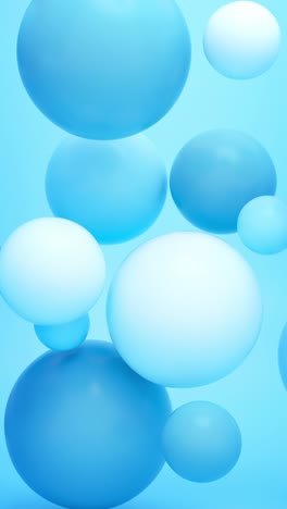 abstract blue and white spheres