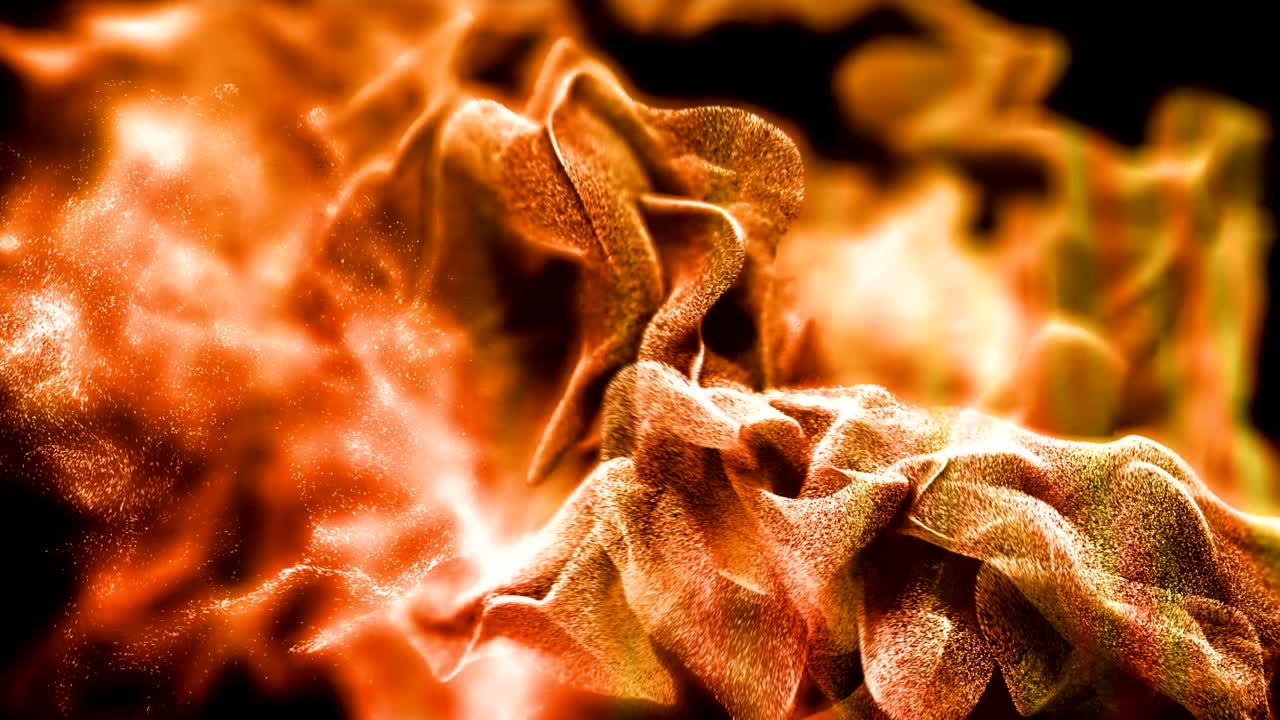 прекрасная абстрактная пыльная буря, анимация частиц, цикл