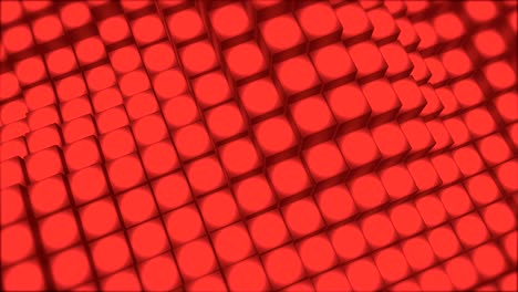 bucle de cubos ondulados (rojo)