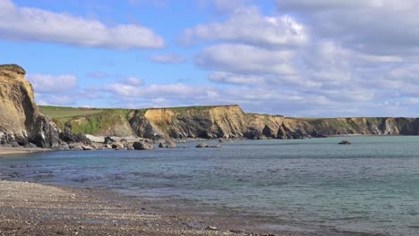 ireland waterford south east epic coastline on a calm spring day on the copper coast
