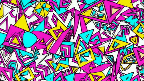 patrón geométrico abstracto con colores brillantes