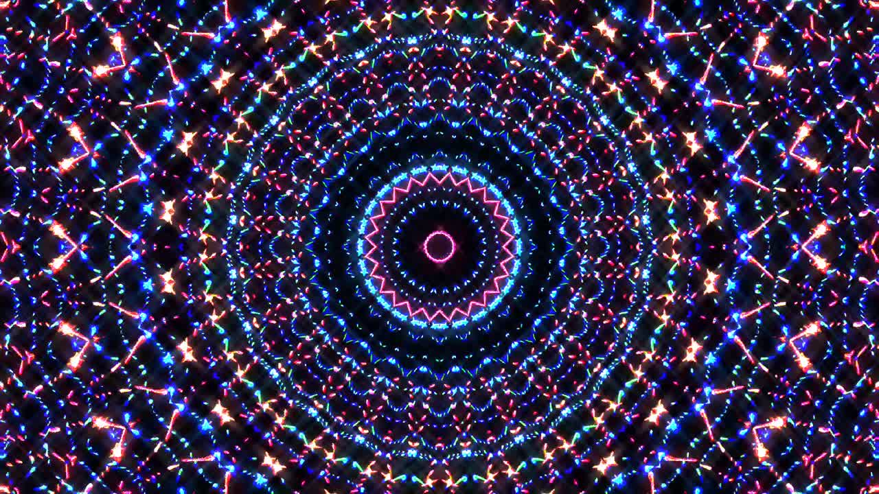 Bright abstract light governing full color, kaleidoscope