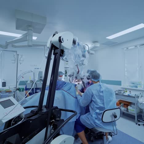 group of surgeons in hospital