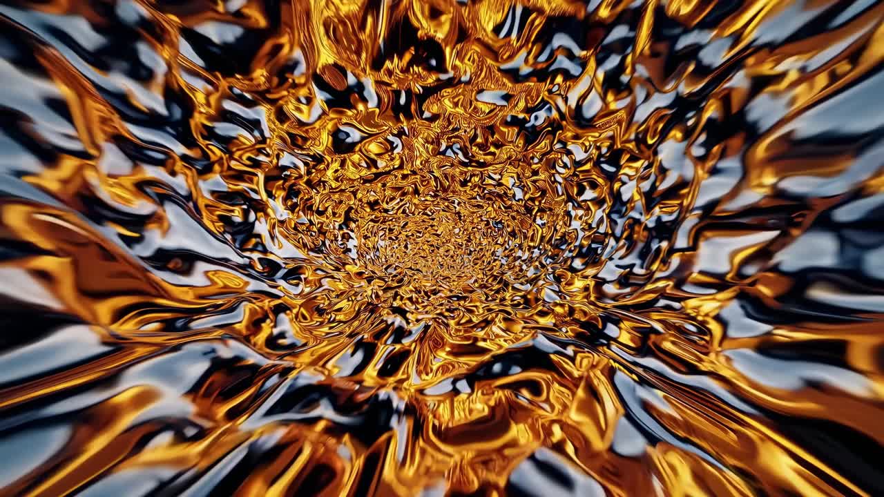 túnel metálico abstracto