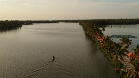 backwaters kerala,vemba nadu lake beautiful sunset