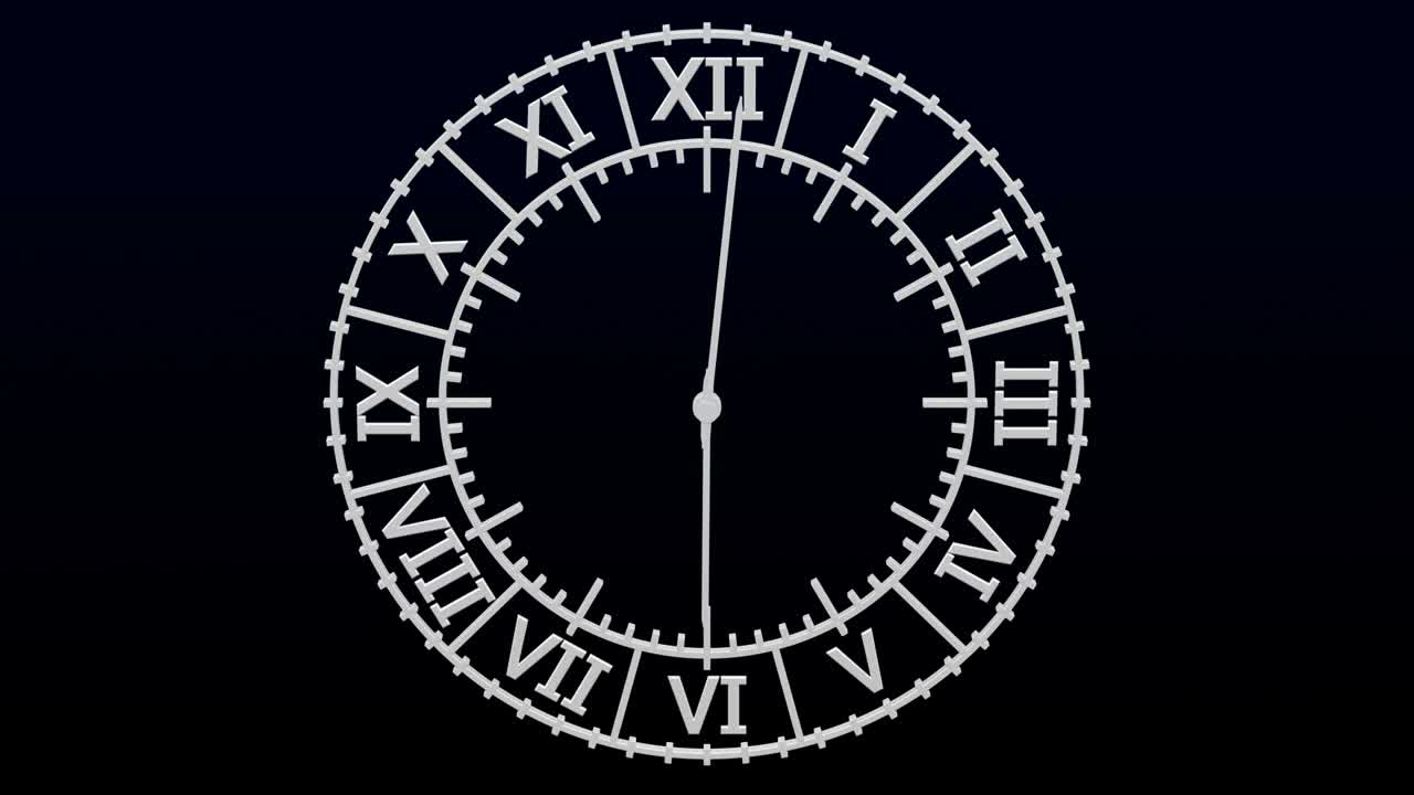 анимация с промежутком времени часов.