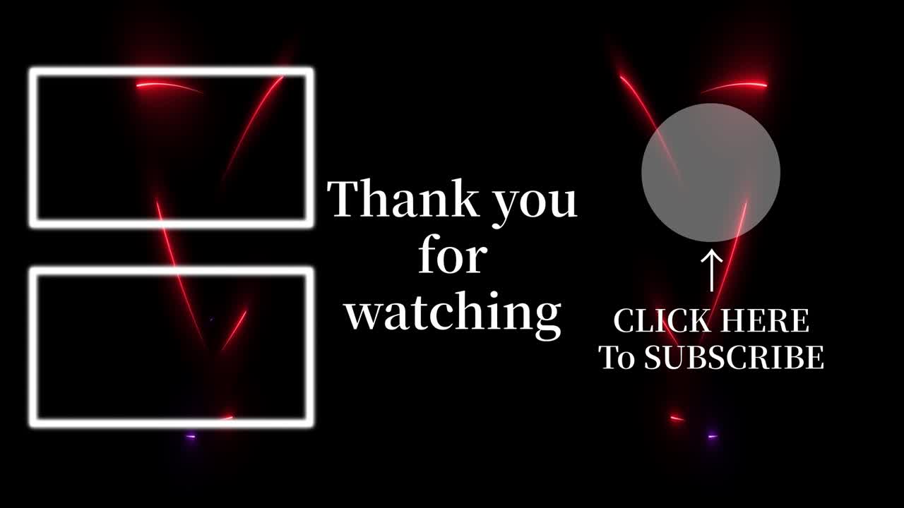 멋진 엔딩 카드 엔딩 스크린 모션 그래픽