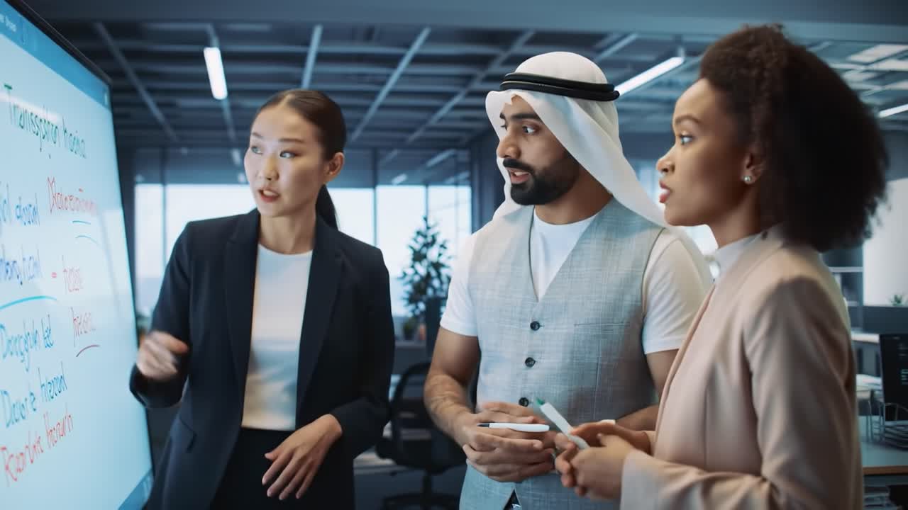 현대적 인 사무실 에서 사업 회의