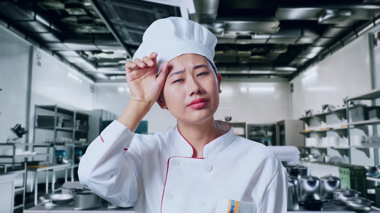 상업적 인 부 에서 화가 난 요리사