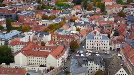 Amazing-aerial-top-view-flight-Town-Hall-Market-Square
Weimar-old-town-cultural-city-Thuringia-germany-fall-23