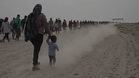 refugees on a journey