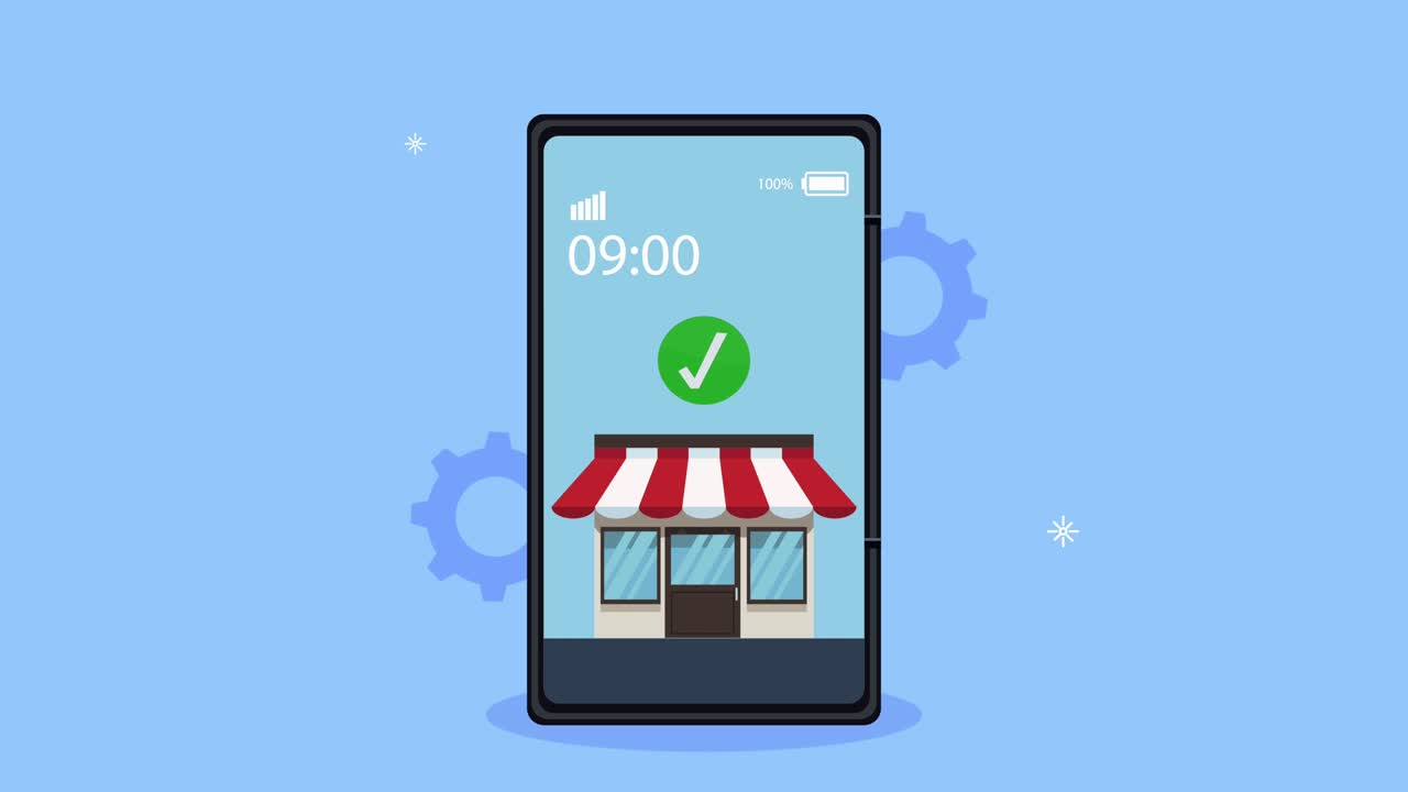 Animazione di e-commerce e tecnologia aziendale