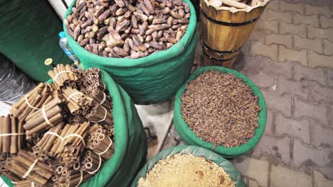 shop with spices, perfumes, herbs and medicine in cairo, egypt