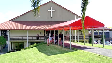 toma de un lugar de celebración de bodas o capilla