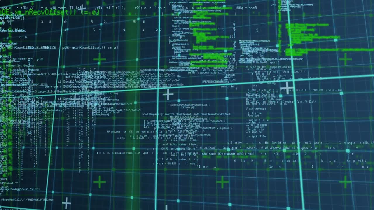 Animation of data processing over grid