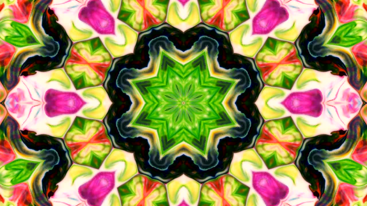 movimiento de fondo de kaleidoscopio abstractamente colorido