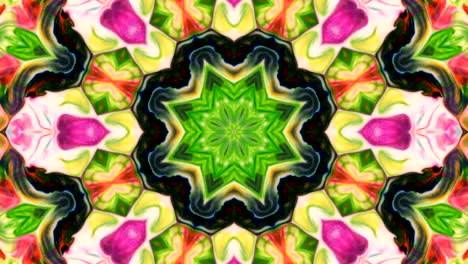 movimiento de fondo de kaleidoscopio abstractamente colorido