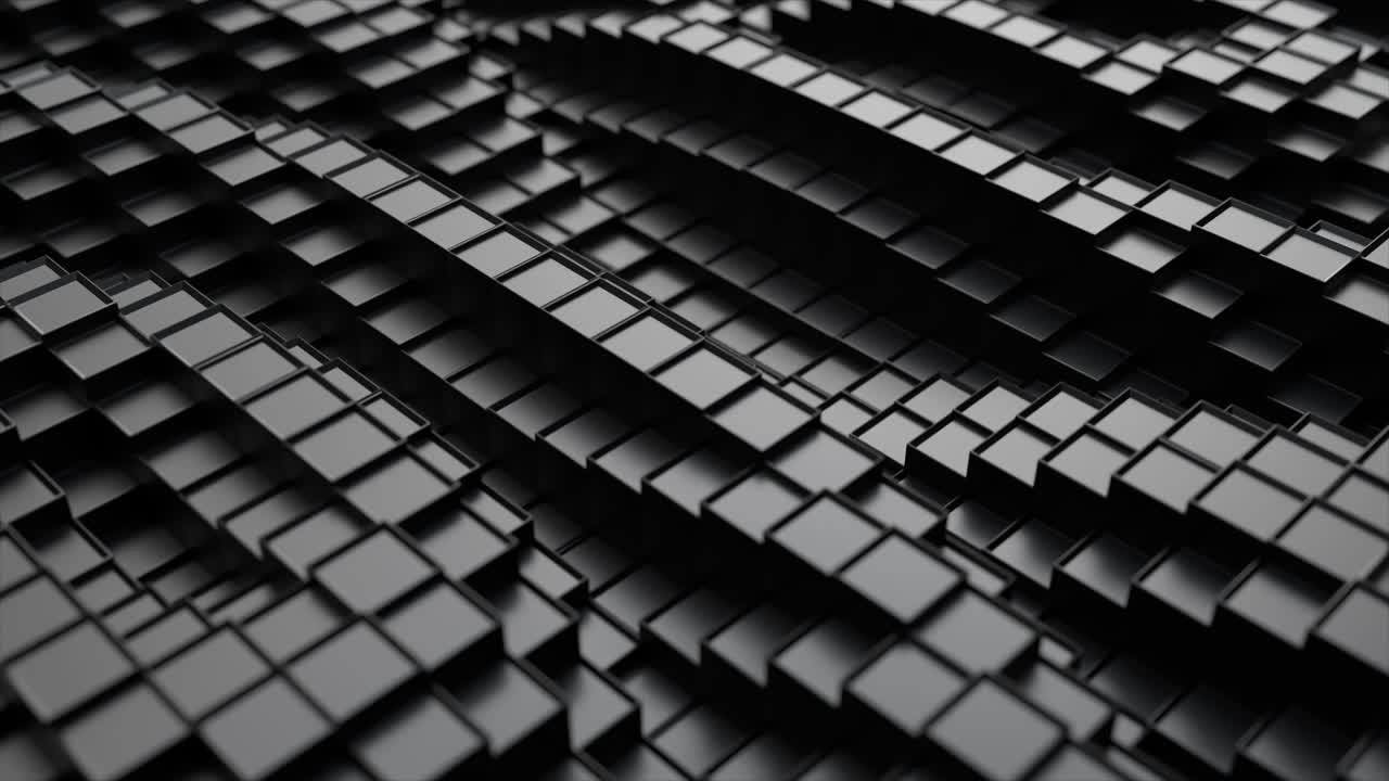 Abstrakt 3D sort kubemønster