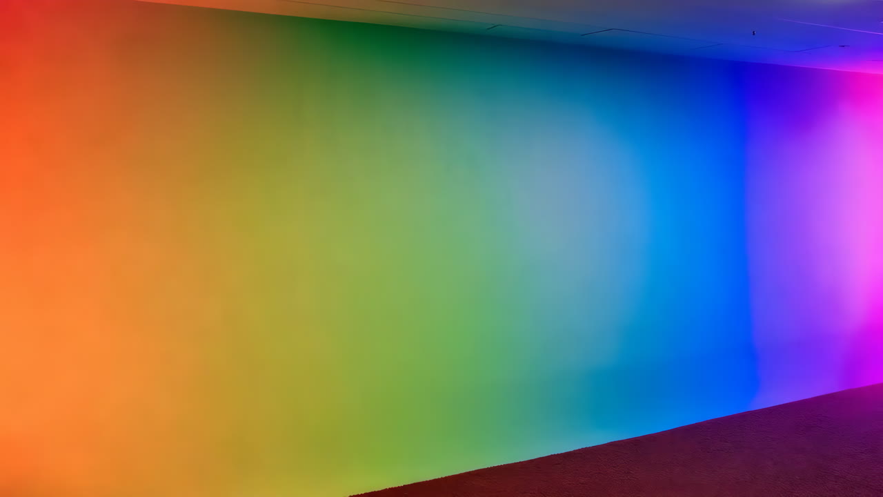 Rainbow Gradient Wall
