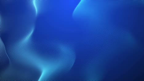 abstract mesh waves ripple motion blue gradient background 3d video animation loop