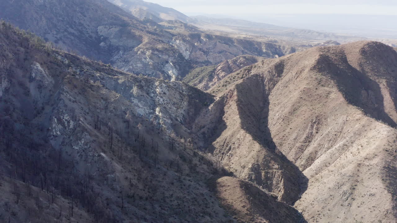 Rugged Mountain Landscape with Canyons and Arid Terrain