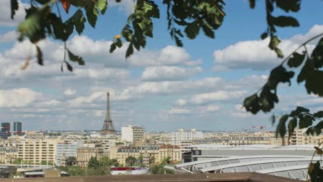 paris summer skyline, the eiffel tower