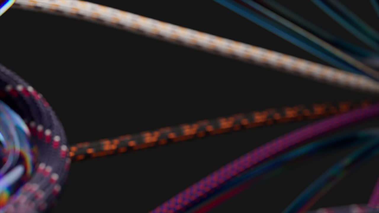 Abstract Colorful Ropes