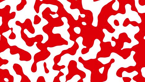 Abstract animation of red shapes morphing on white background. Seamless loop animated background, wallpaper.