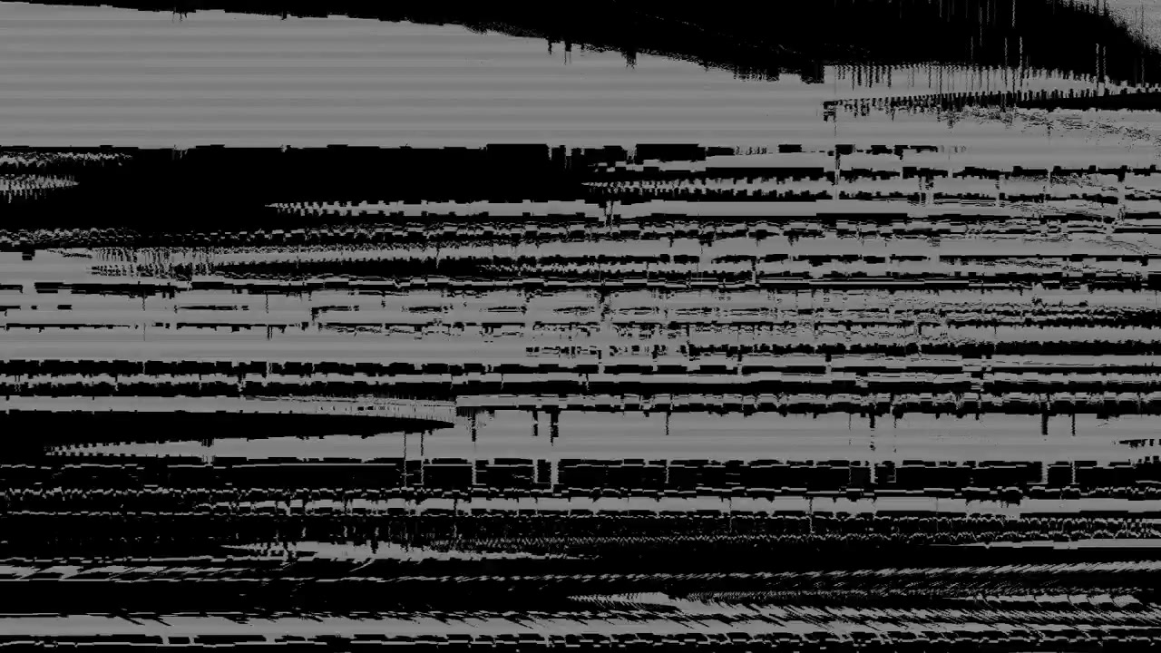 Digital Glitch and Static Noise Effect