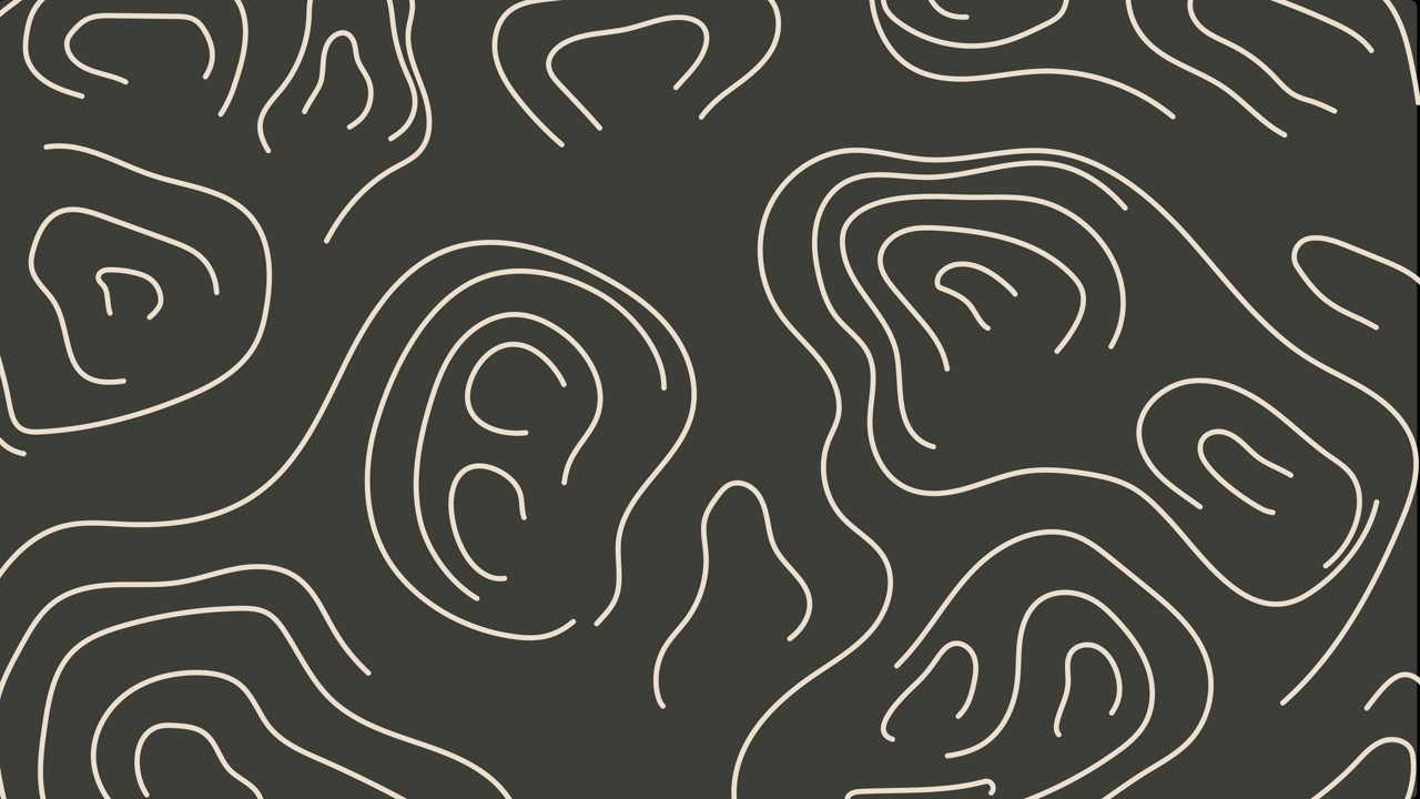 The background full of animated lines and circles with wave motion, After effect