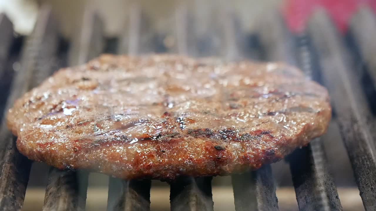 Juicy Burger on the Grill