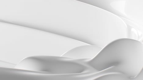 abstract background luxury cloth or liquid wave. mockup white background, silk cloth or satin  material abstract white elegant wallpaper design. seamless loop animation