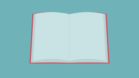 simple and cute book flipping animation 2 second loop