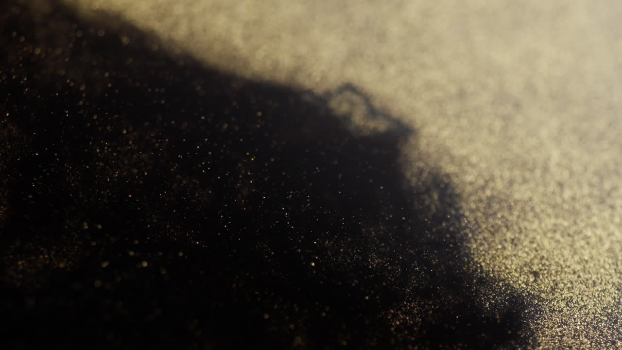 Macro shot of ink creating abstract forms in motion