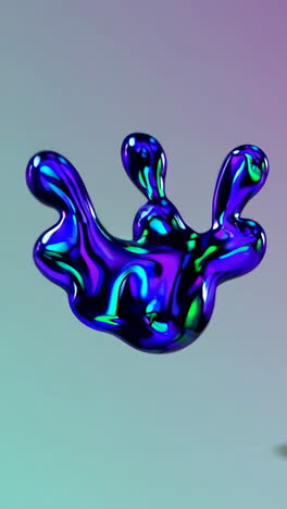 abstract liquid shapes with vibrant colors