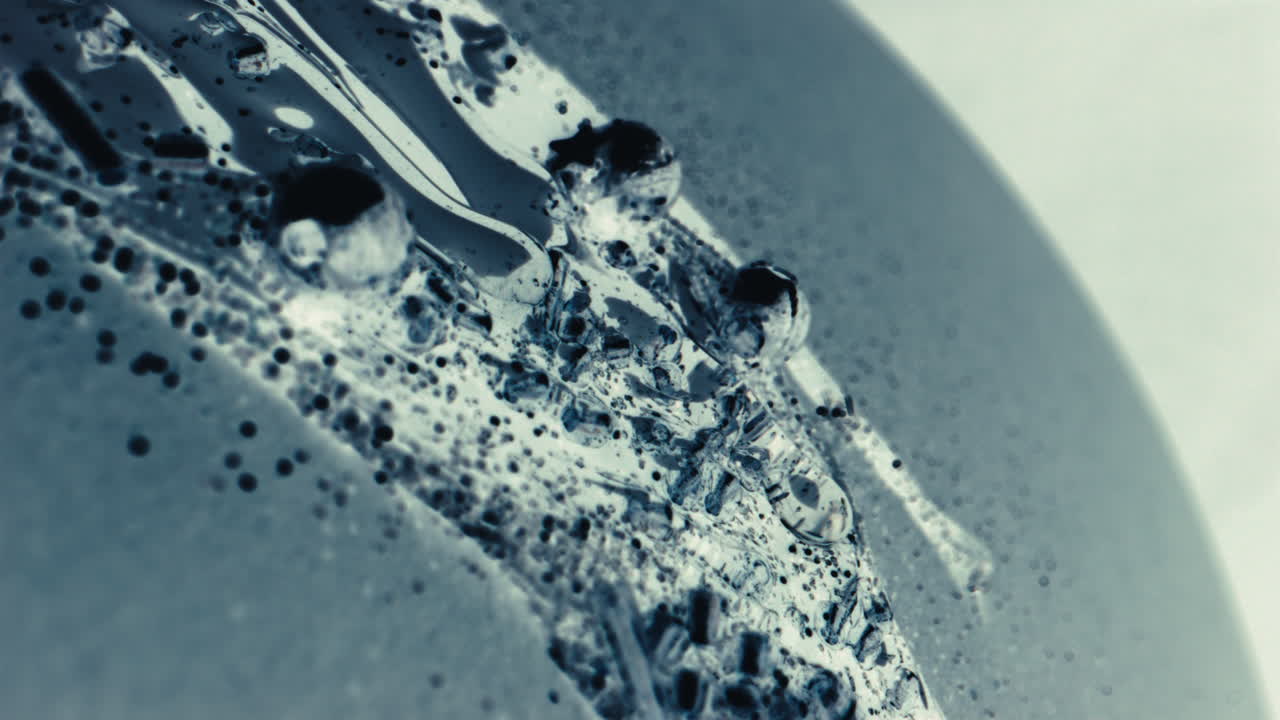 Macro Close-up of Fluid Texture